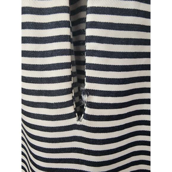 Canvas by Lands End‎ Black Stripe Blouse Womens 4 - Picture 3 of 9